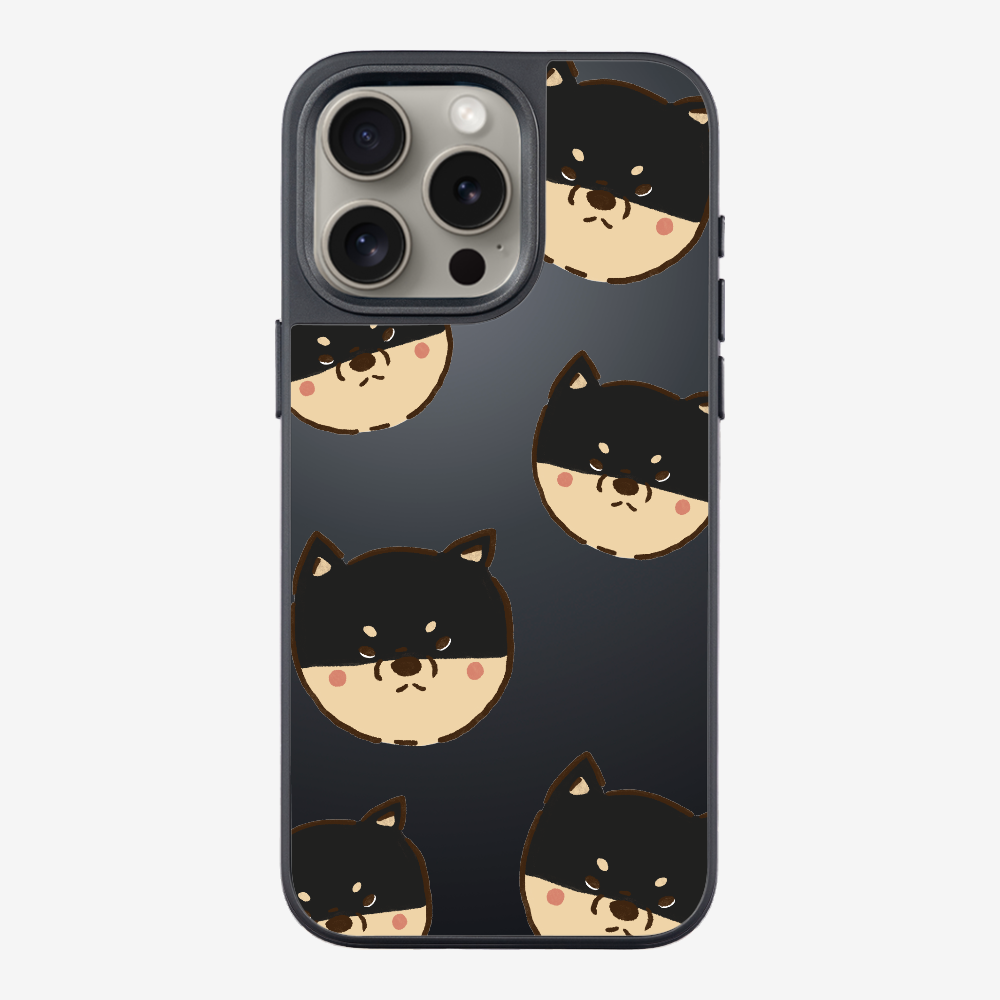 Black Shiba Wonderland Phone Case