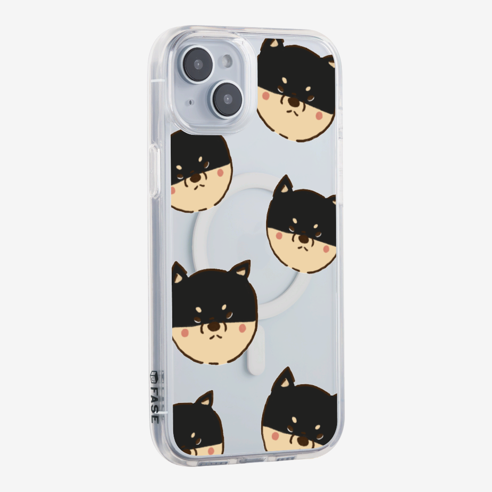 Black Shiba Wonderland Phone Case