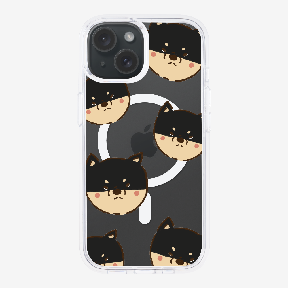 Black Shiba Wonderland Phone Case