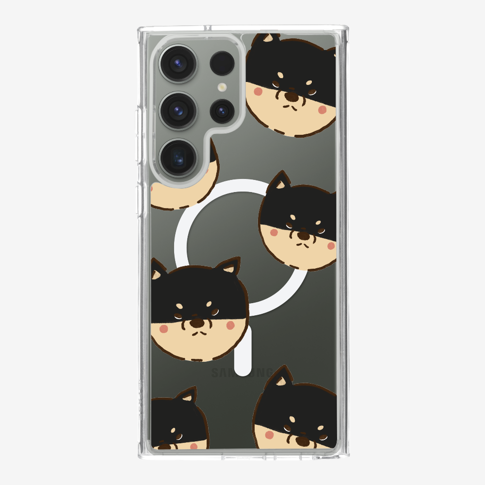 Black Shiba Wonderland Phone Case