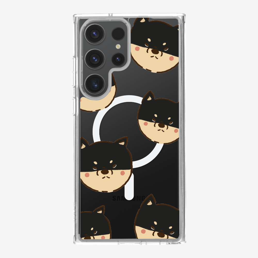 Black Shiba Wonderland Phone Case