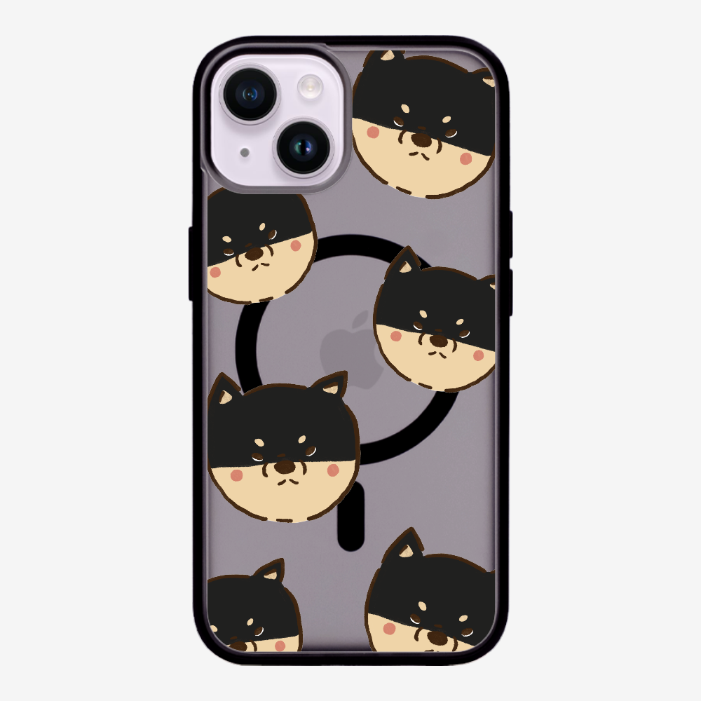 Black Shiba Wonderland Phone Case