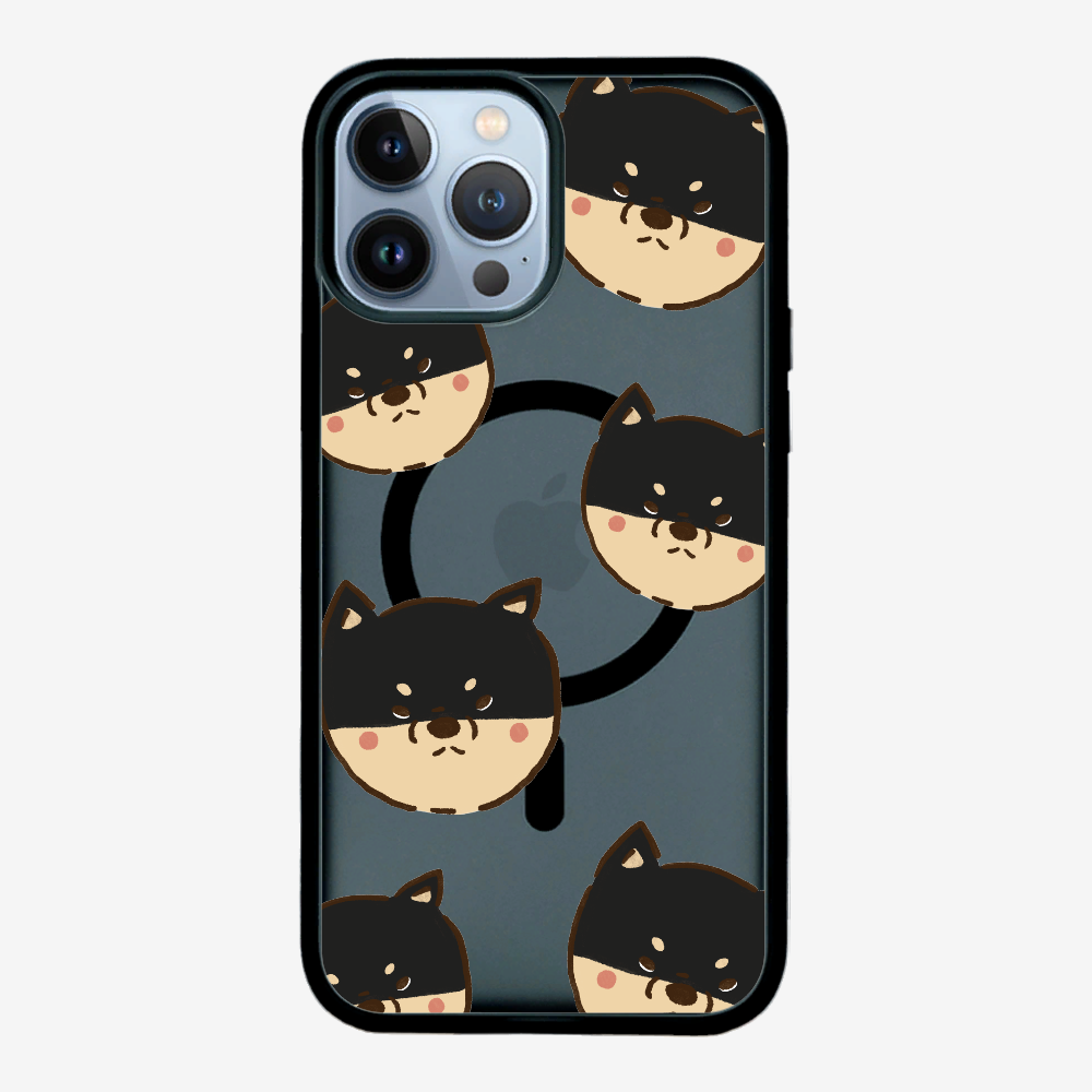 Black Shiba Wonderland Phone Case