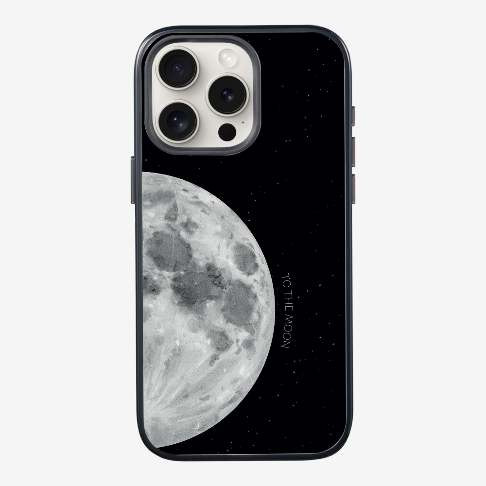 To The Moon (First Quarter) Phone Case