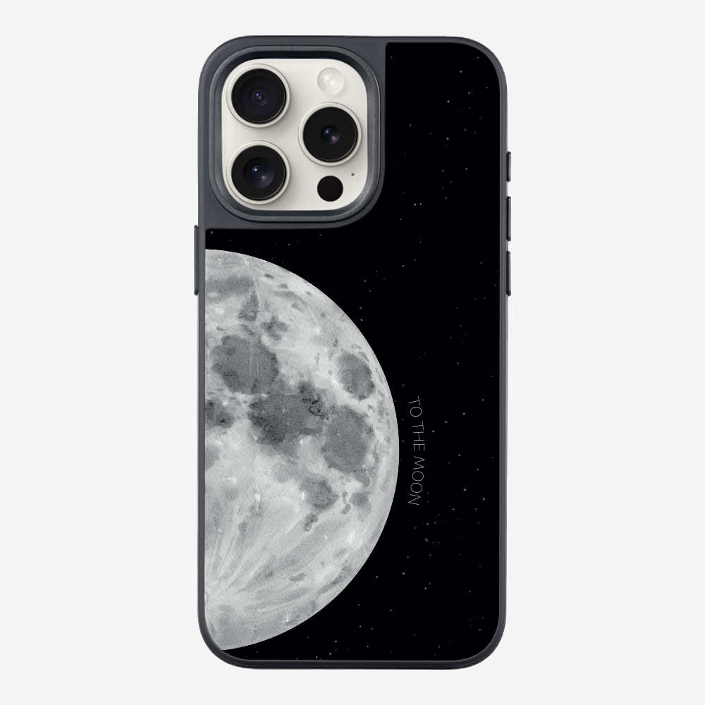 To The Moon (First Quarter) Phone Case