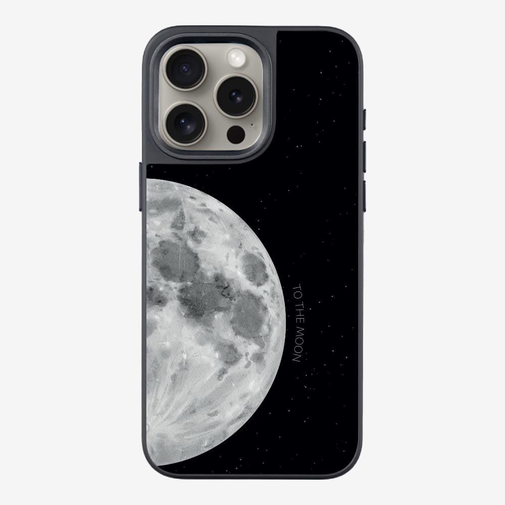 To The Moon (First Quarter) Phone Case