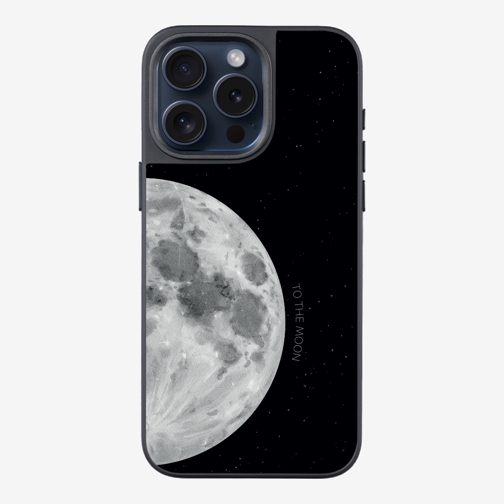 To The Moon (First Quarter) Phone Case