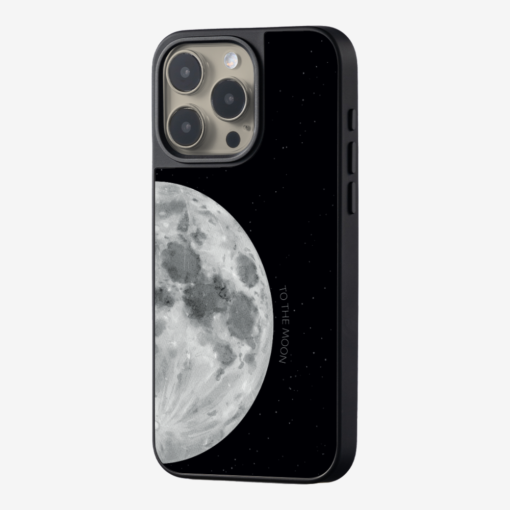 To The Moon (First Quarter) Phone Case