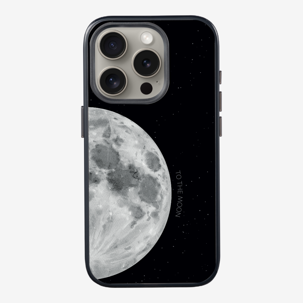 To The Moon (First Quarter) Phone Case