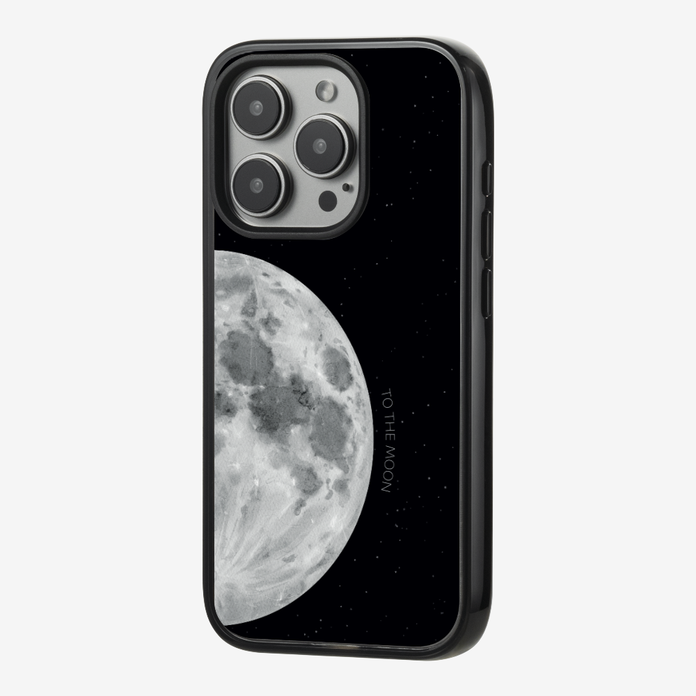 To The Moon (First Quarter) Phone Case