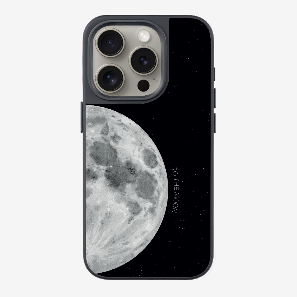 To The Moon (First Quarter) Phone Case