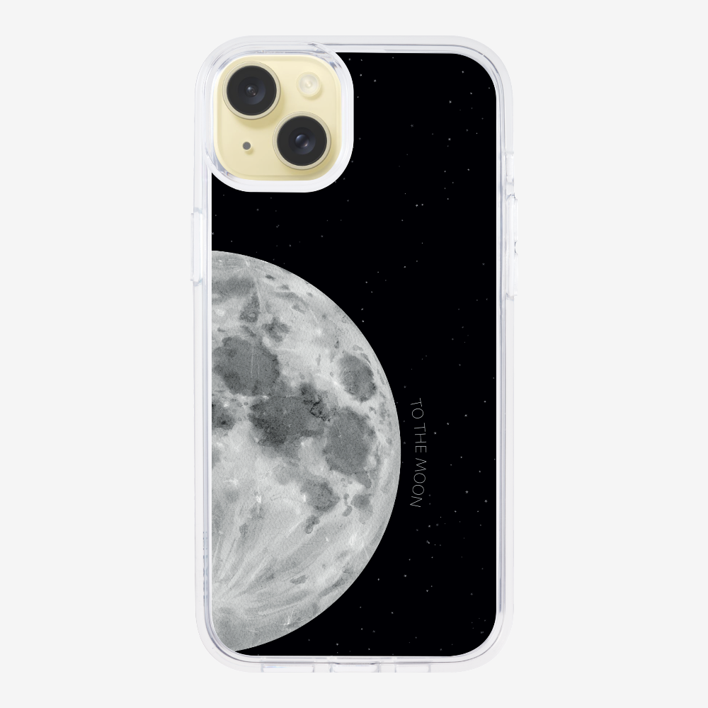 To The Moon (First Quarter) Phone Case