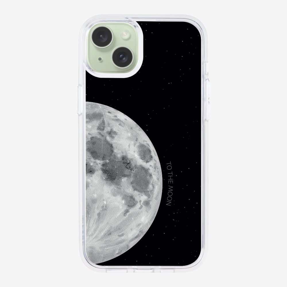 To The Moon (First Quarter) Phone Case