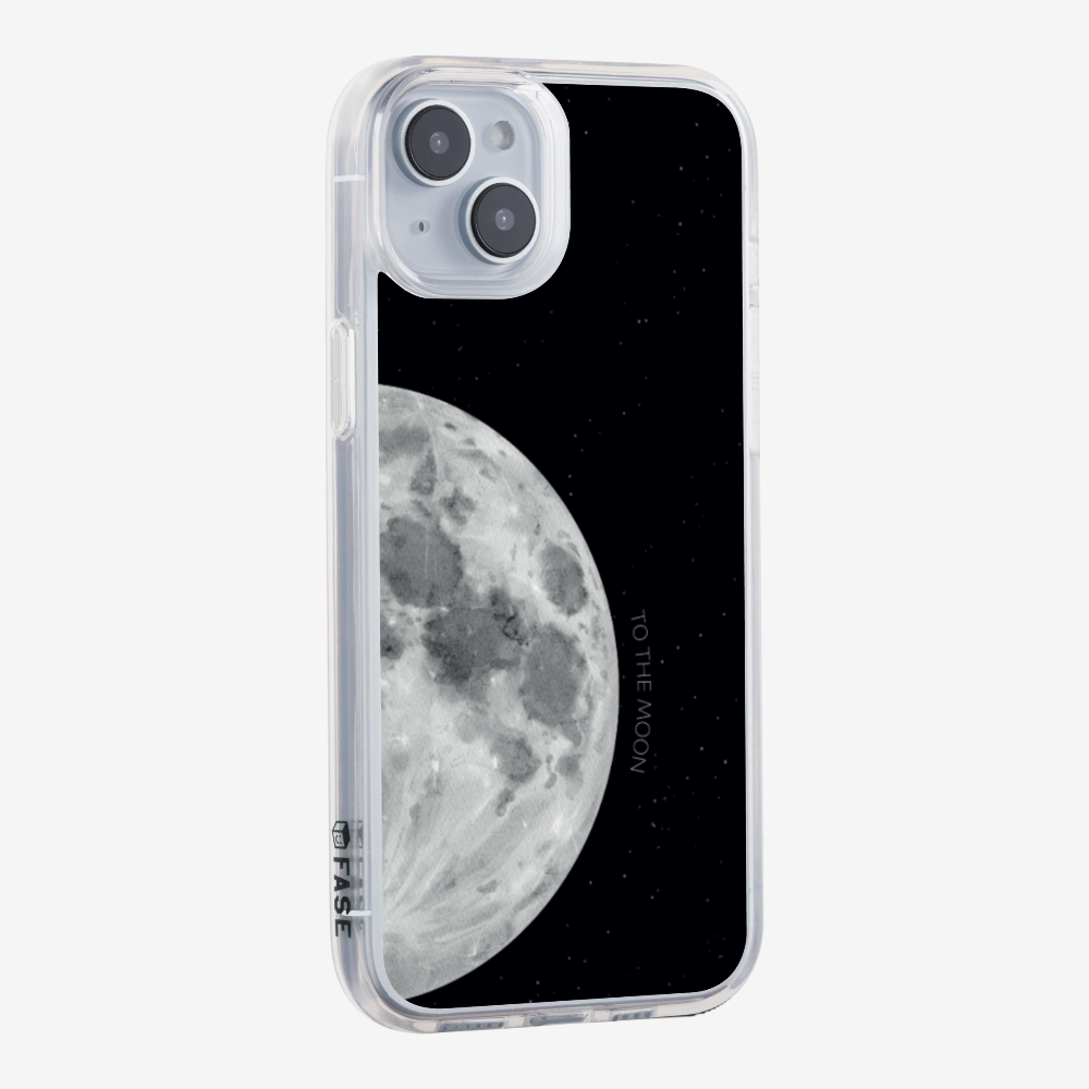 To The Moon (First Quarter) Phone Case