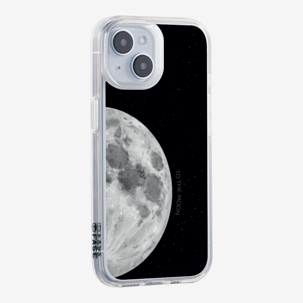 To The Moon (First Quarter) Phone Case