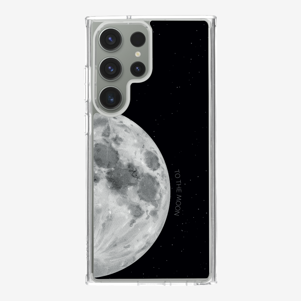 To The Moon (First Quarter) Phone Case