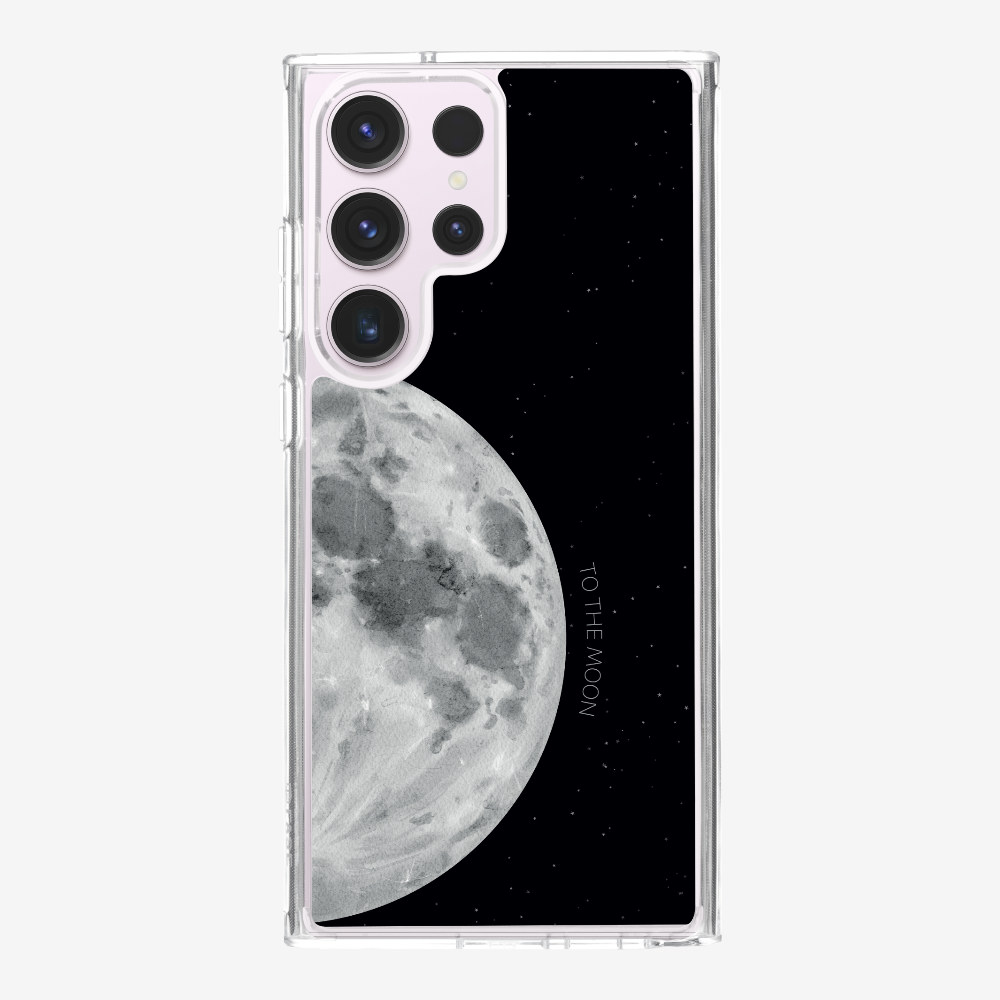 To The Moon (First Quarter) Phone Case