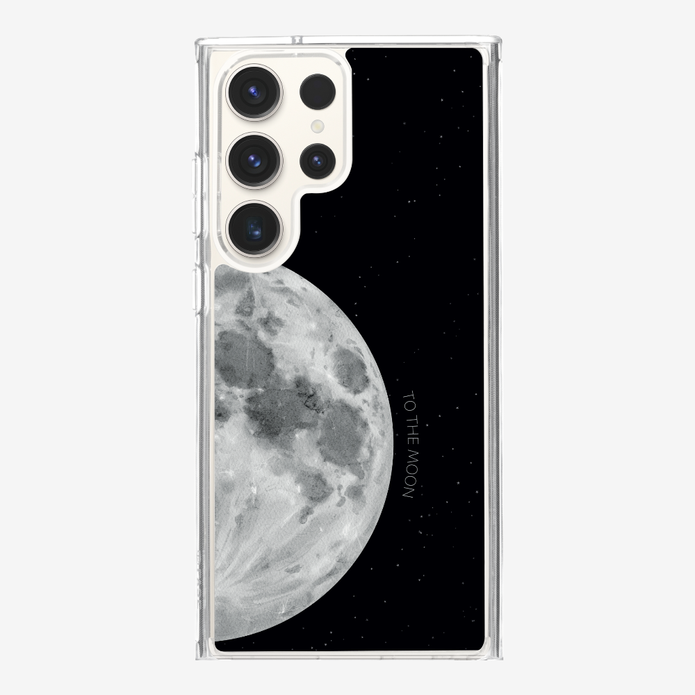 To The Moon (First Quarter) Phone Case