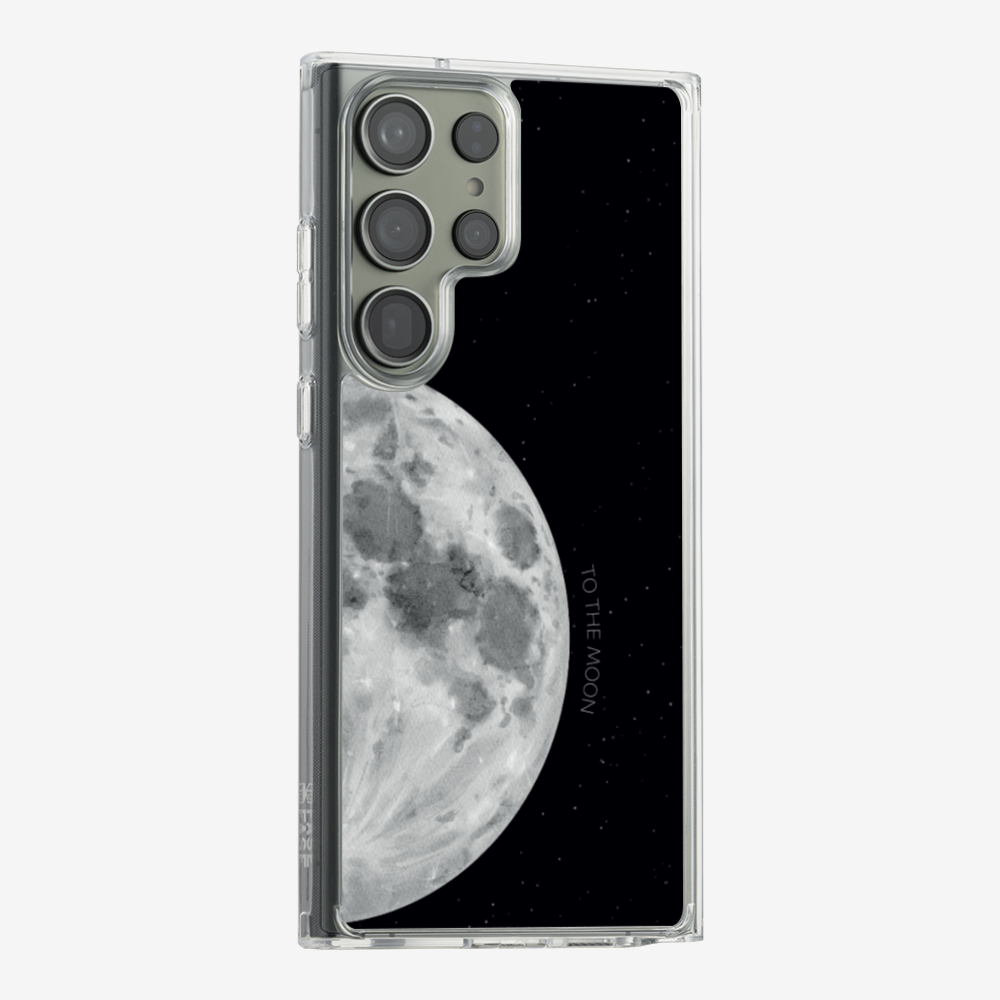 To The Moon (First Quarter) Phone Case