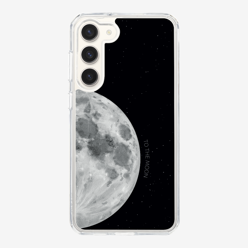 To The Moon (First Quarter) Phone Case