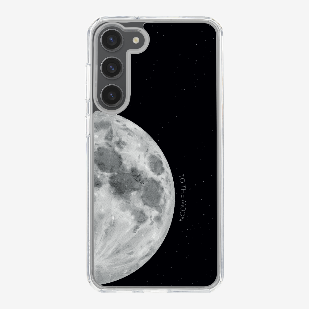 To The Moon (First Quarter) Phone Case