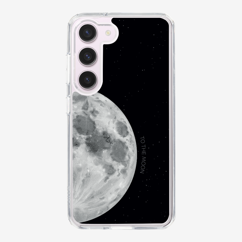 To The Moon (First Quarter) Phone Case