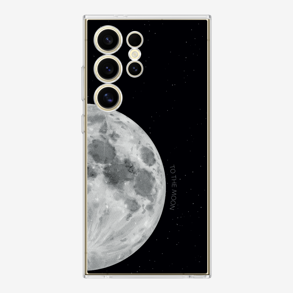 To The Moon (First Quarter) Phone Case