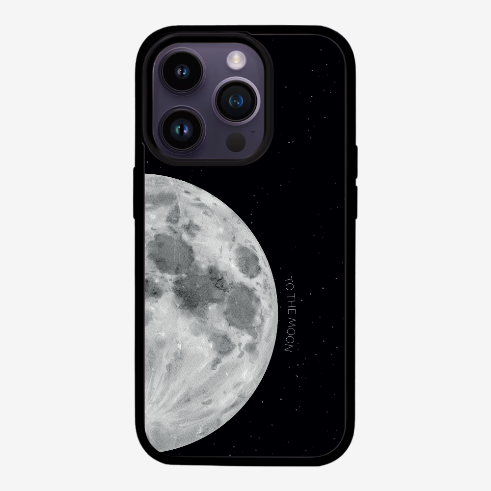 To The Moon (First Quarter) Phone Case