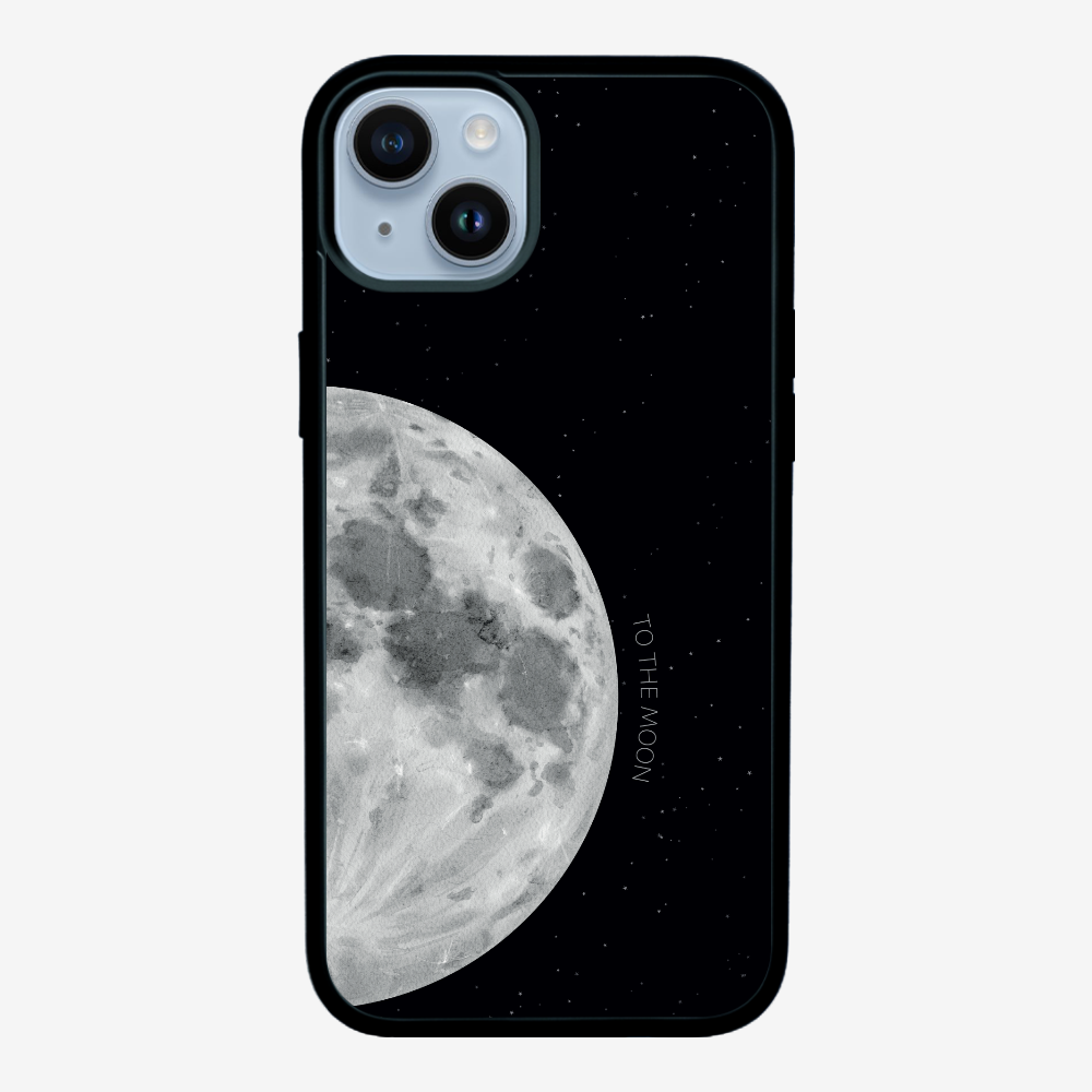 To The Moon (First Quarter) Phone Case