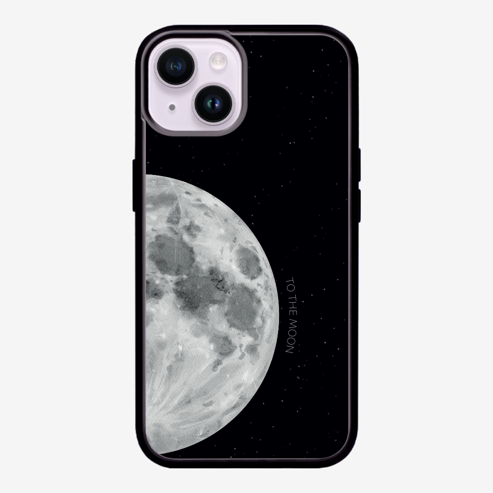 To The Moon (First Quarter) Phone Case