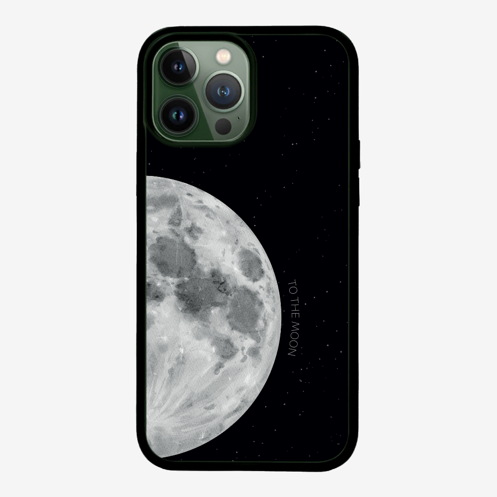 To The Moon (First Quarter) Phone Case