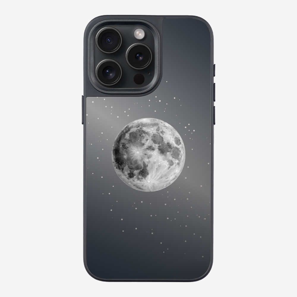 The Moon and the Starry Sky (Reflective Shimmer) Phone Case