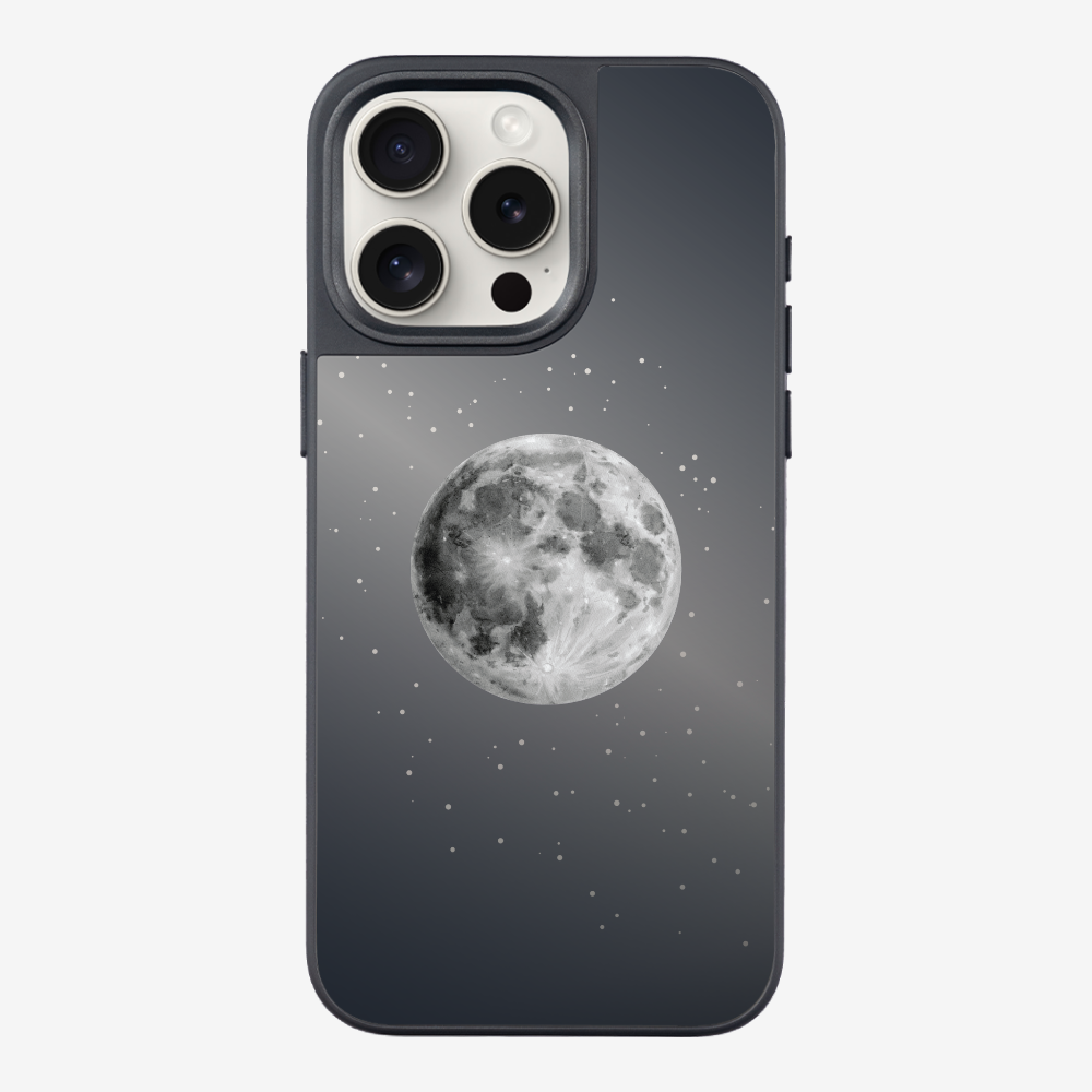 The Moon and the Starry Sky (Reflective Shimmer) Phone Case