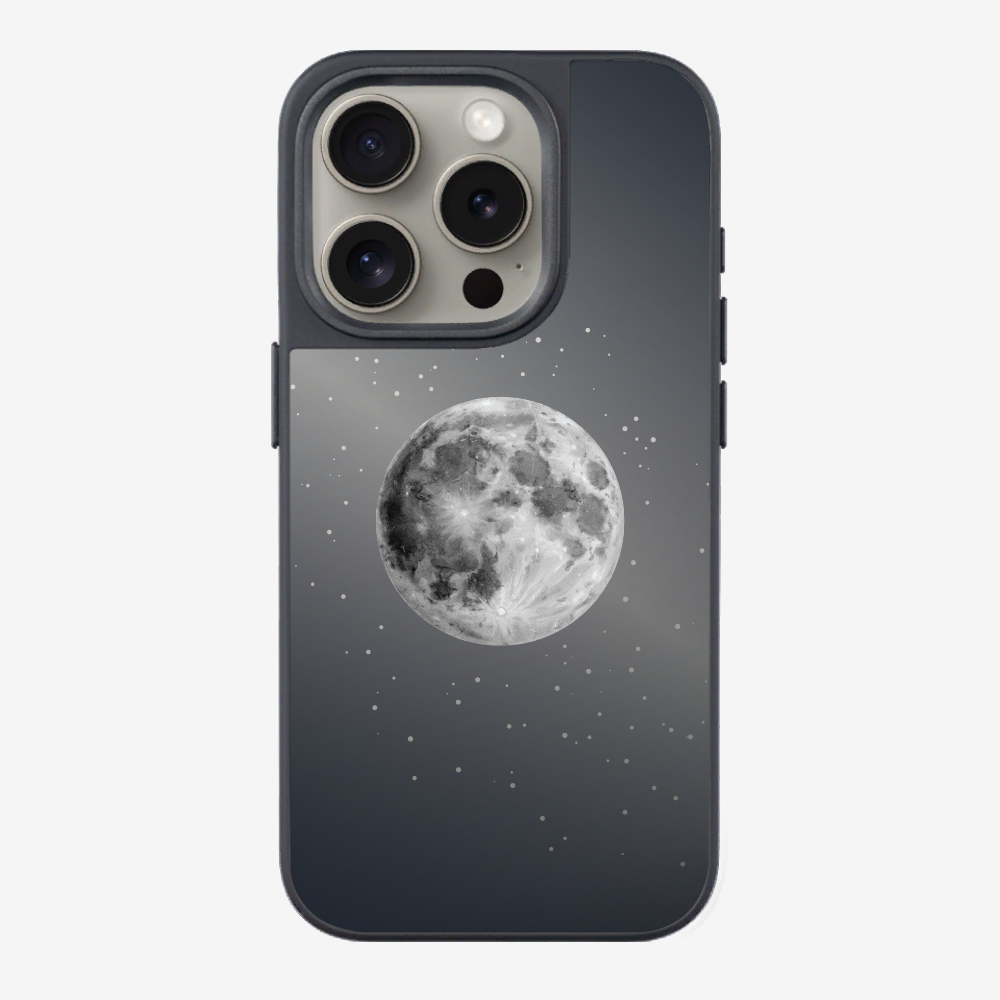 The Moon and the Starry Sky (Reflective Shimmer) Phone Case