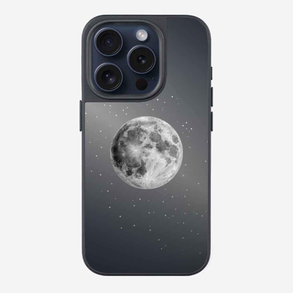 The Moon and the Starry Sky (Reflective Shimmer) Phone Case