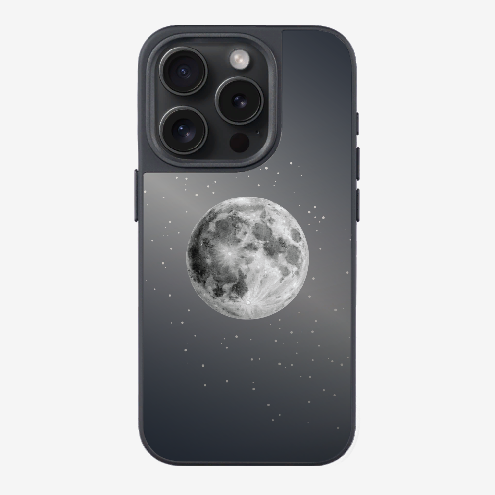 The Moon and the Starry Sky (Reflective Shimmer) Phone Case