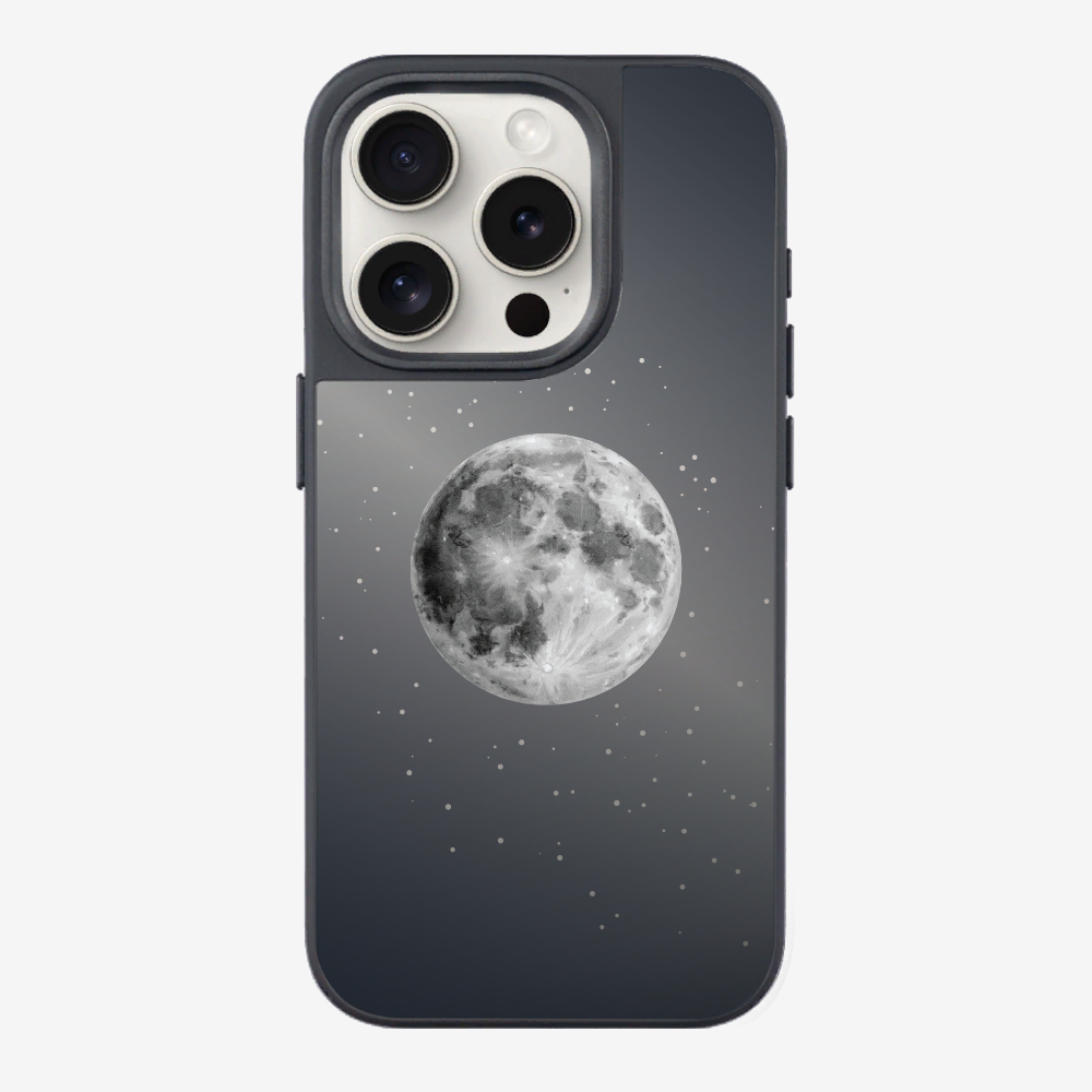 The Moon and the Starry Sky (Reflective Shimmer) Phone Case