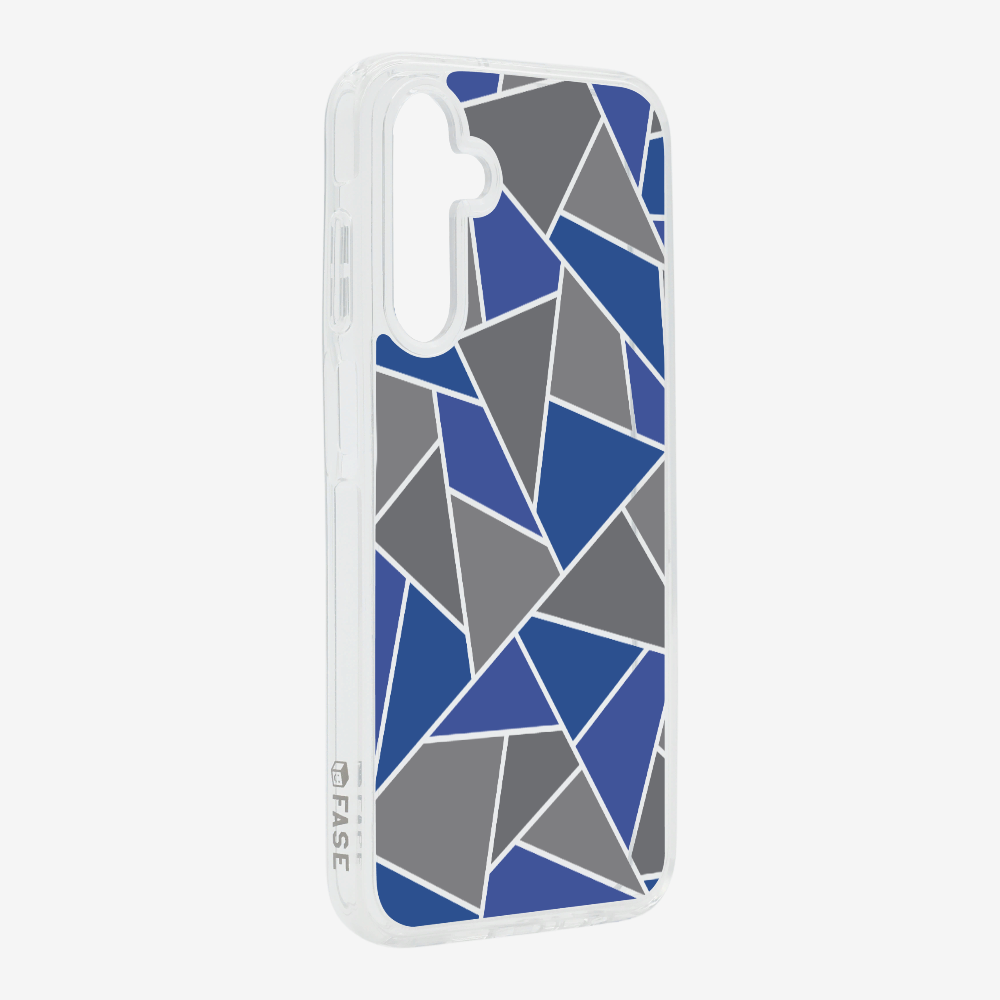 Blue & Grey Polygon Phone Case