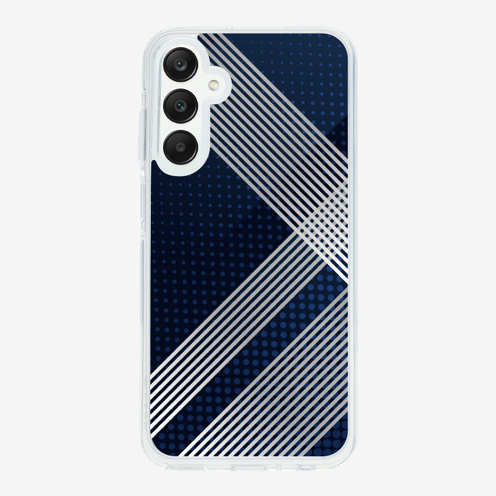 White Stripes Diagonal Phone Case