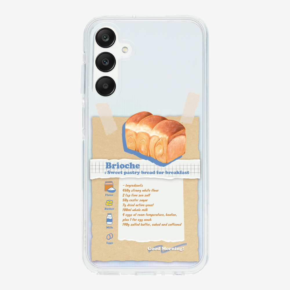 Brioche Bread Recipe Memo Phone Case