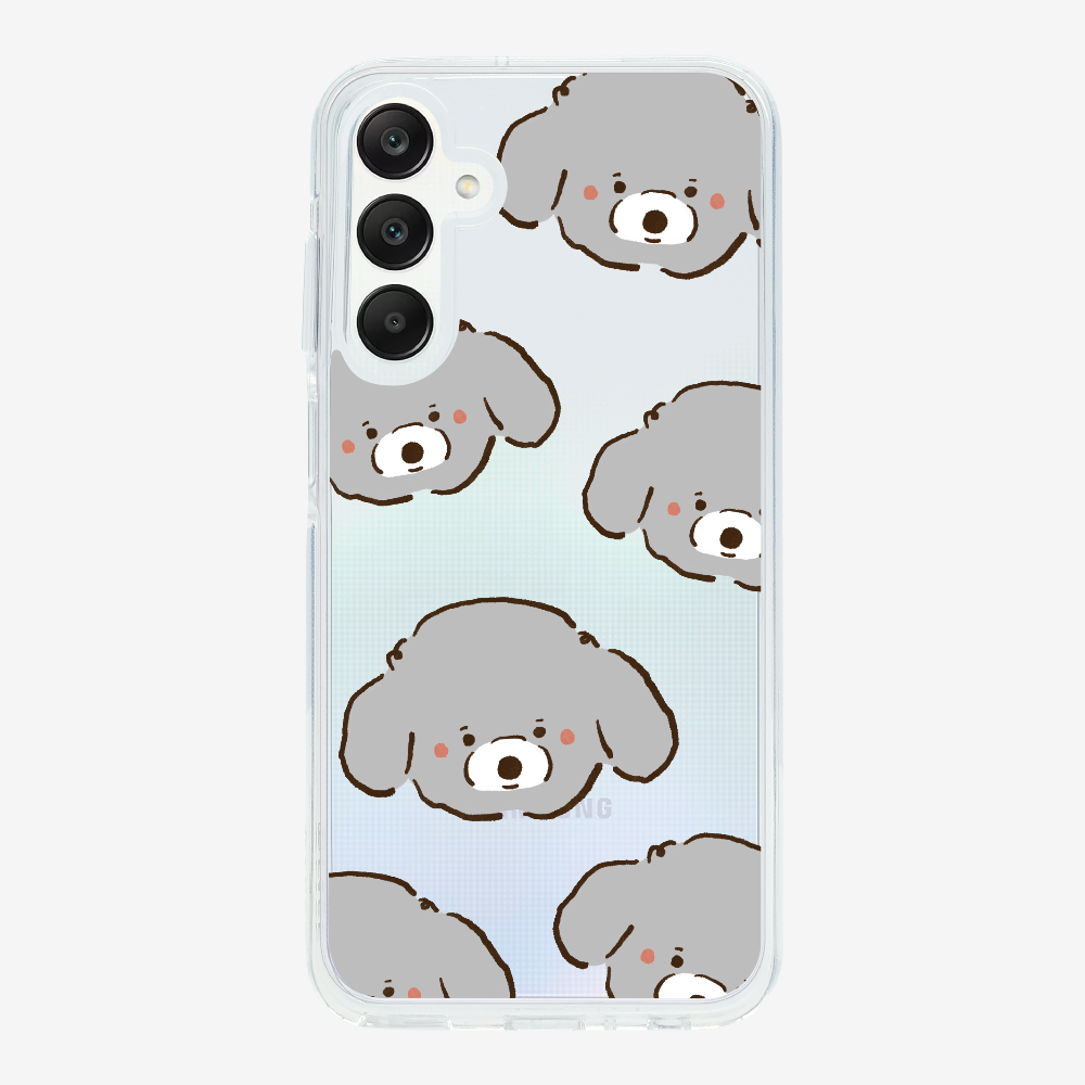 Grey Poodle Wonderland Phone Case