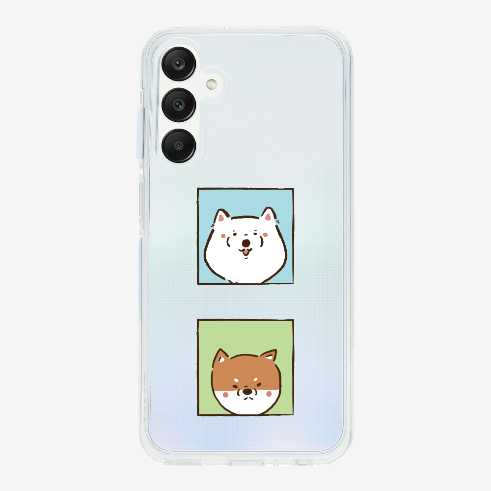 Samoyed and Shiba Inu Phone Case