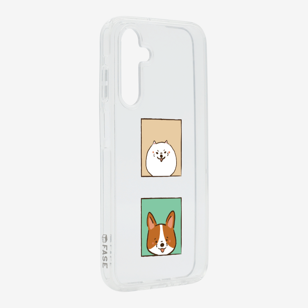 Pomeranian and Corgi Phone Case