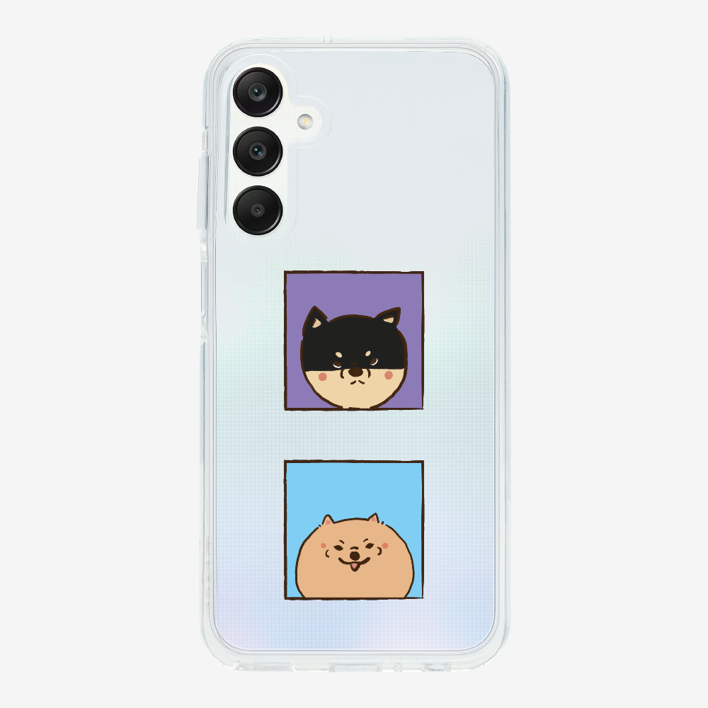 Shiba Inu and Pomeranian Phone Case