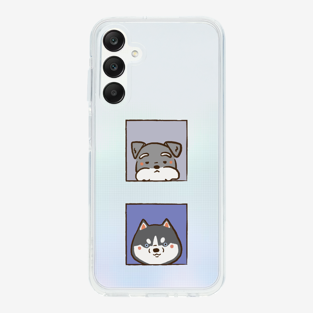 Schnauzer and Husky Phone Case