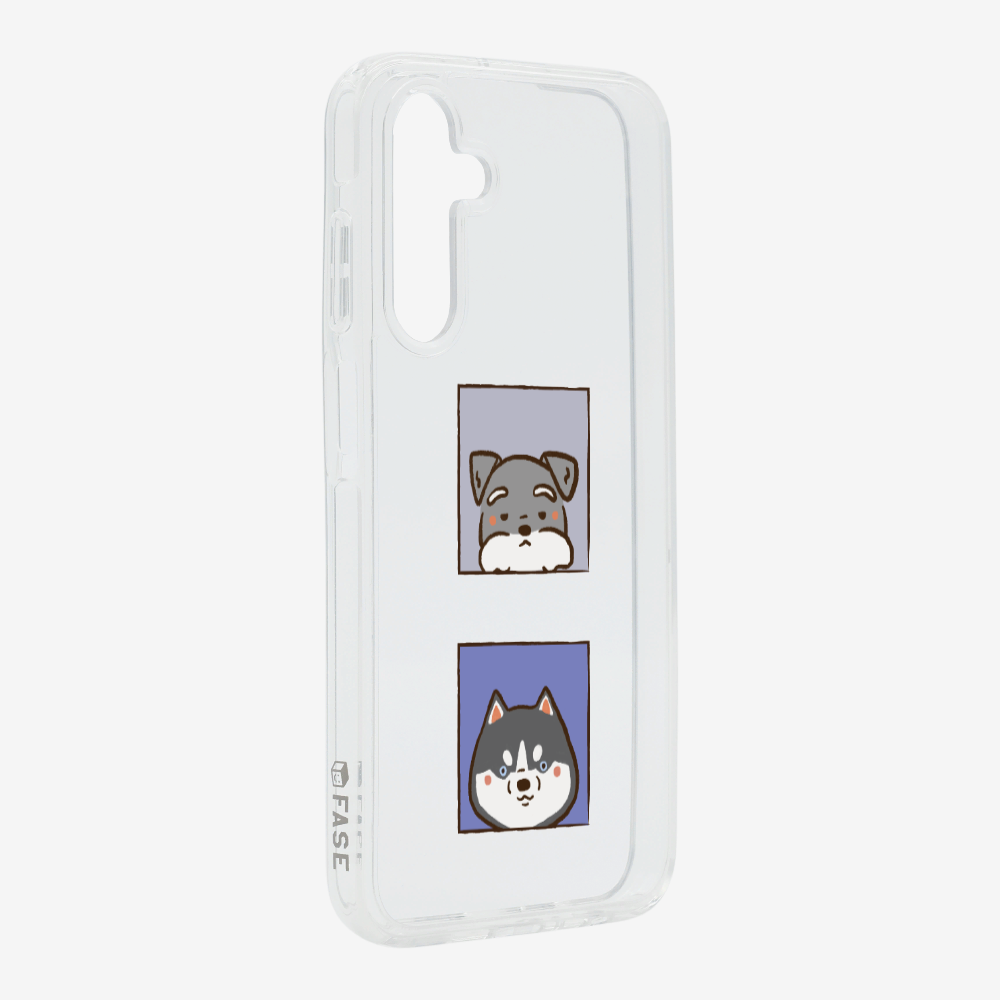 Schnauzer and Husky Phone Case