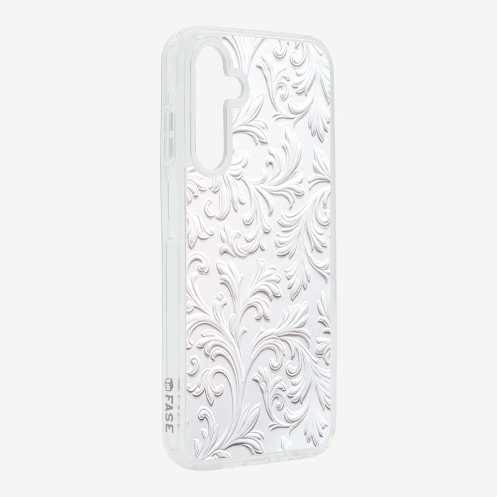 White Floral Pattern Phone Case