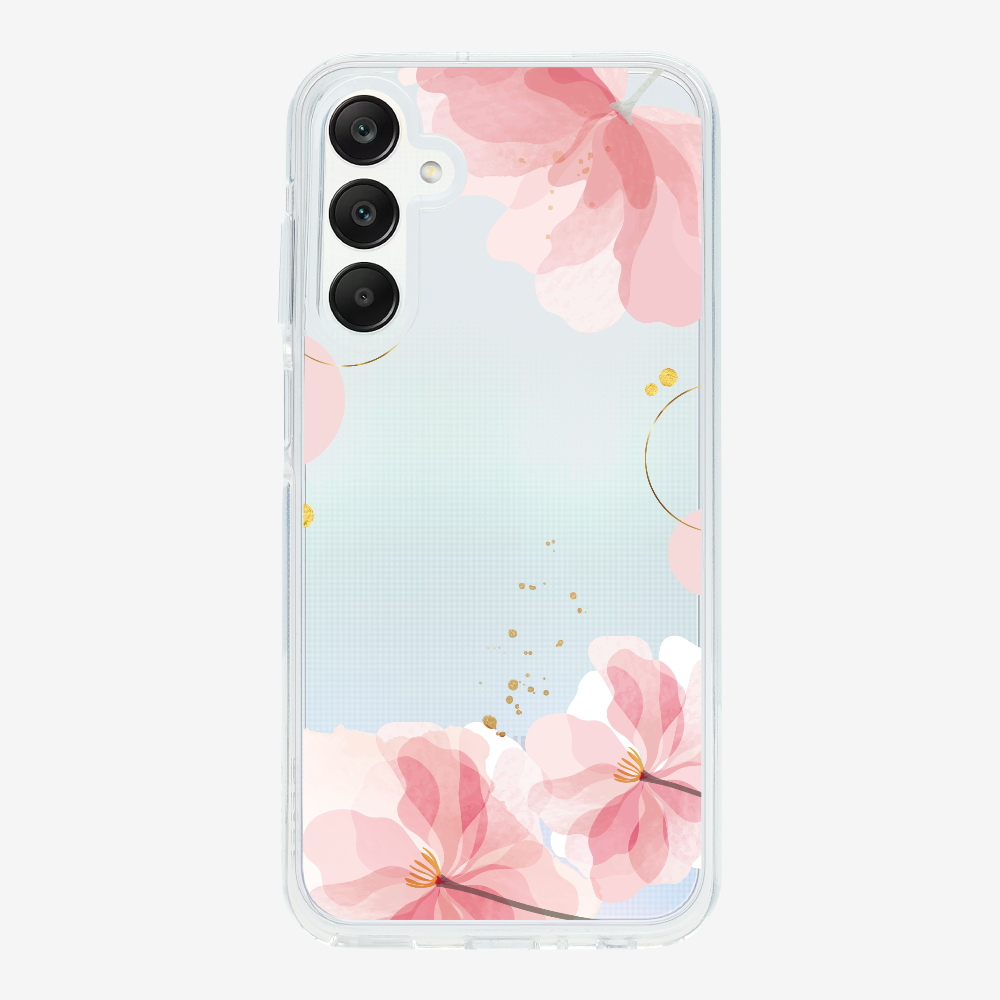 Pink Spring Floral (Transparent) Phone Case