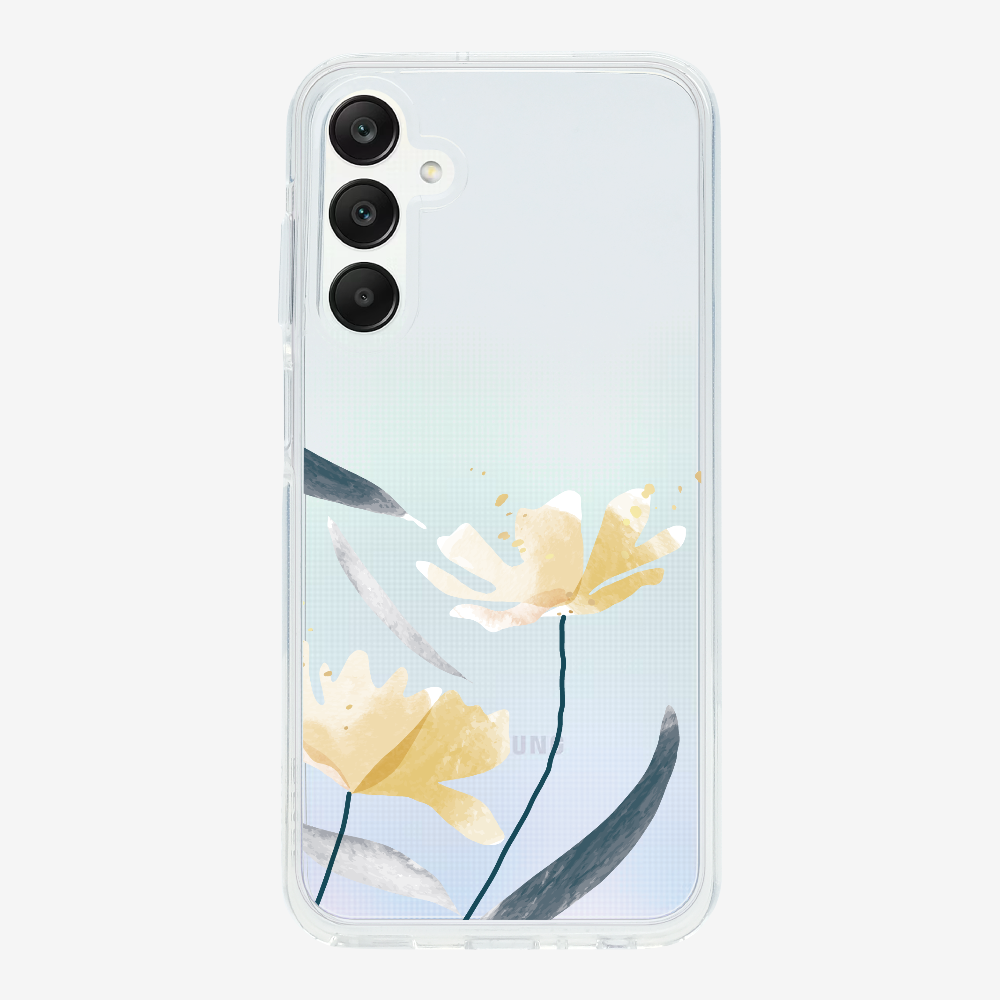 Golden Spring Floral (Transparent) Phone Case