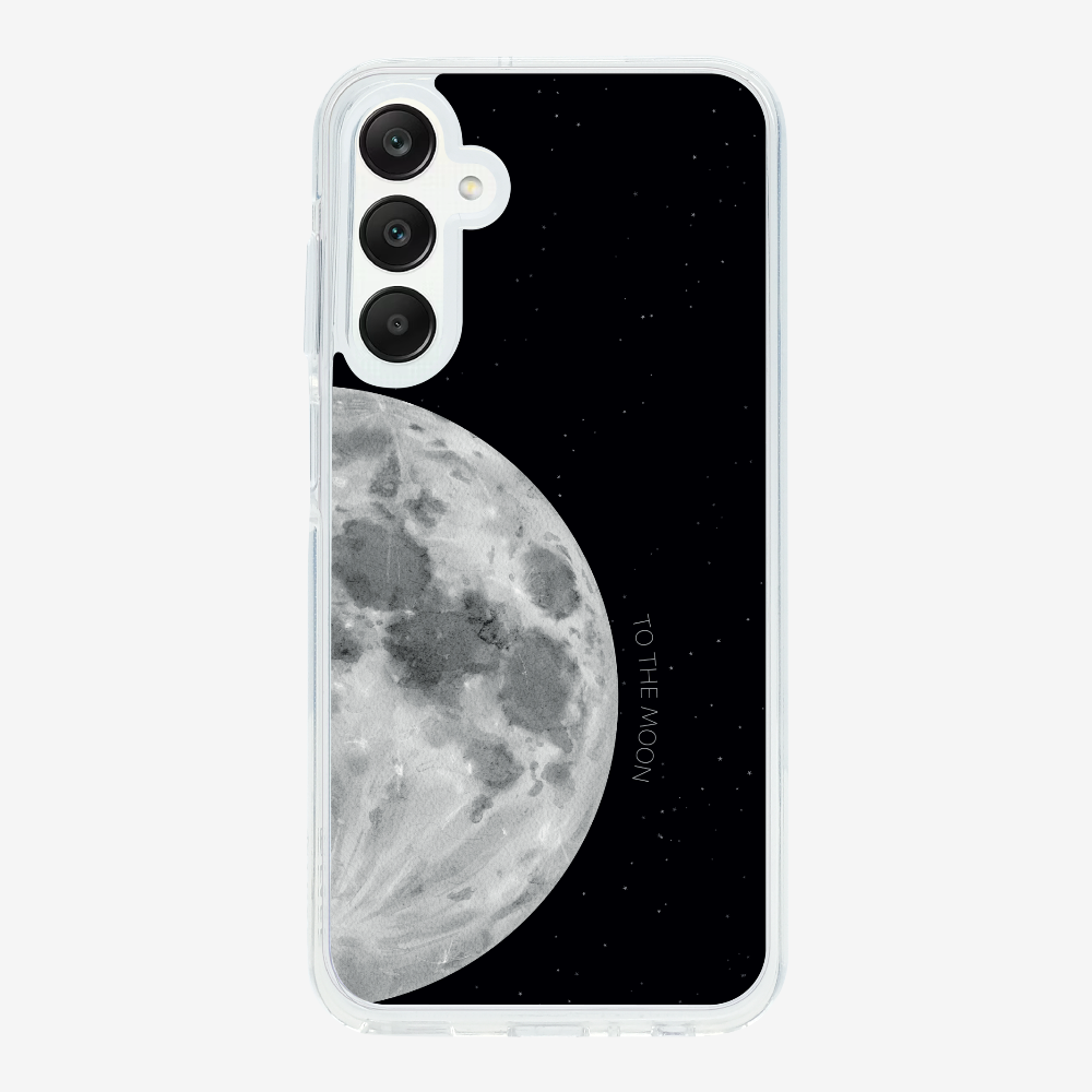 To The Moon (First Quarter) Phone Case